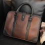 Vintage Business Men Briefcase Handbag Fashion Men's Messenger Bags Satchels With Shoulder Strap Crossbody Bag Male Shoulder Bag