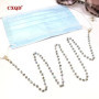 Fashion Reading Glasses Chain For Women Sunglasses Cords Casual 4mm Geometric Triangle Beaded Stainless Steel Eyeglass Masks