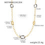 Chic Necklace for Women Leopard Print Stainless Steel Acrylic Pendant Long Chain Sweater Pig Nose Charm Jewelry Gift