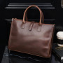 Retro Briefcase Men Handbags Shoulder Bags Business File Crossbody Bag Luxury Leather Men's Briefcase Large Capacity Laptop Bags