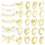 Bobisty Toe Rings Ankle Bracelets for Women Gold Plated Anklet Toe Rings Open Tail Ring Adjustable Beach Foot Jewelry for Summer