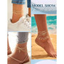 Bobisty Toe Rings Ankle Bracelets for Women Gold Plated Anklet Toe Rings Open Tail Ring Adjustable Beach Foot Jewelry for Summer
