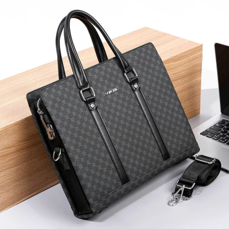 New men's handbag, business briefcase, large capacity password lock, anti-theft men's bag, shoulder bag, conference file bag