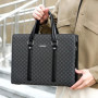 New men's handbag, business briefcase, large capacity password lock, anti-theft men's bag, shoulder bag, conference file bag