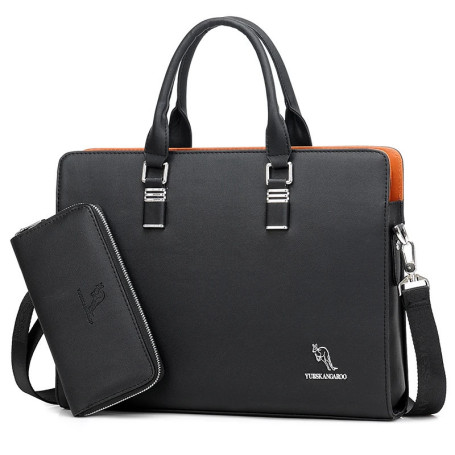 KANGAROO Luxury Brand Man's Laptop Briefcase Business Handbag Large Capacity Messenger Bags Male Vintage Men's Shoulder Bag