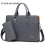 KANGAROO Luxury Brand Man's Laptop Briefcase Business Handbag Large Capacity Messenger Bags Male Vintage Men's Shoulder Bag