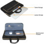 13 14 15 15.6 16 inch Laptop Sleeve for MacBook Air Pro HP Dell Asus Notebook Computer Bag Messenger Briefcase Shoulder Bag