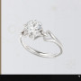 Honkai Star Rail Ring Amphoreus Rings for Women Cyrene Jewelry Party Fashion Trend Silver Color Metal Accesorios Rhinestone Gift