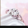 Honkai Star Rail Ring Amphoreus Rings for Women Cyrene Jewelry Party Fashion Trend Silver Color Metal Accesorios Rhinestone Gift