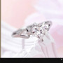 Honkai Star Rail Ring Amphoreus Rings for Women Cyrene Jewelry Party Fashion Trend Silver Color Metal Accesorios Rhinestone Gift