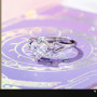 Honkai Star Rail Ring Amphoreus Rings for Women Cyrene Jewelry Party Fashion Trend Silver Color Metal Accesorios Rhinestone Gift
