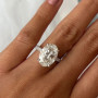 Moissanite Ring 100 Real 925 Sterling Silver Diamond Party Wedding Band Rings for Women Bridal Engagement Jewelry GRA Certified