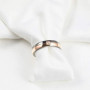 Tigrade Titanium Rings for Women 4mm Couple Engagement Wedding Bands Man CZ Inlaid Size 5 to Size 12 Custom Engraving For Lover