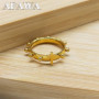 Christian Jesus Cross Ring for Women Men Stainless Steel Gold Color Lord Catholic Rosary Finger Rings Jewelry anillo RRR41S02