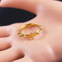 Christian Jesus Cross Ring for Women Men Stainless Steel Gold Color Lord Catholic Rosary Finger Rings Jewelry anillo RRR41S02