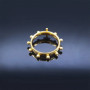 Christian Jesus Cross Ring for Women Men Stainless Steel Gold Color Lord Catholic Rosary Finger Rings Jewelry anillo RRR41S02
