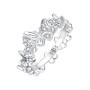PANPOKI S925 Sterling Silver Flower Butterfly Insect Closed Ring For Women Finger Ring Personality Jewelry Party Trendy Gifts