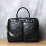 Retro Leather Men's Briefcase Top Layer Leather Handbag Casual Shoulder Messenger Bag Business Laptop Bag Trendy Men's Bag NZPJ