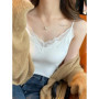 Lace Tank Top Women Cropped Cute Camis Sexy White Tank Tops Female Korean Sleeveless Black Vest Summer 2026 Coquette Y2k Clothes