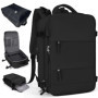 Ladies' travel backpack 40x25x17 cabin carry on luggage 14 inch laptop bag, casual student backpack, independent shoe compartmen
