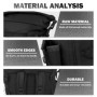 Universal Motorcycle Luggage Backpack Multifunction Waterproof Tail Bag Travel Outdoor Expandable Sissy Bar Backrest Bag W/Strap