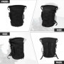 Universal Motorcycle Luggage Backpack Multifunction Waterproof Tail Bag Travel Outdoor Expandable Sissy Bar Backrest Bag W/Strap