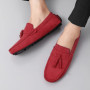 High Men Casual Shoe Fashion Suede Soft Men Loafers Leisure Moccasins Slip on Men's Driving Shoes Lazy Shoe Handmade Flats Comfy