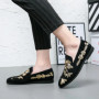 Men Loafers Classic Embroidery Casual Shoes High Quality Suede Casual Loafers Slip on Driving Shoe Wedding Party Shoes Man Shoes