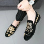Men Loafers Classic Embroidery Casual Shoes High Quality Suede Casual Loafers Slip on Driving Shoe Wedding Party Shoes Man Shoes