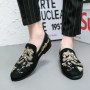 Men Loafers Classic Embroidery Casual Shoes High Quality Suede Casual Loafers Slip on Driving Shoe Wedding Party Shoes Man Shoes