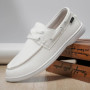 Men's Large-Sized Bean Shoes Autumn Casual Loafers Versatile Trendy Men's Footwear Comfortable Slip-On Design