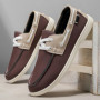 Men's Large-Sized Bean Shoes Autumn Casual Loafers Versatile Trendy Men's Footwear Comfortable Slip-On Design