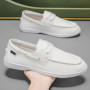 Men's Large-Sized Bean Shoes Autumn Casual Loafers Versatile Trendy Men's Footwear Comfortable Slip-On Design