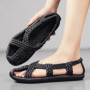 Outdoor Hollow Breathable Men's Sandal High Quality in Welcome Deal Japanese Casual Adult Pvc Trend 2025 Summer Sale Male Shoe