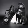 FUQIAO New Big Size 48 Casual Fashion Men Shoes Slip-On PU Leather Soft Non-slip Beach Summer Sandals Slippers Flats Flip Flop