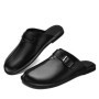 Men's Sandals Classic Leather Slippers Walking Summer New Male Comfortable Slippers Lightweight Outdoor Men's Half Drag Shoes