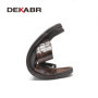 DEKABR Men's Slippers Summer Cow Leather Quality Embossed Plaid Crocodile Pattern Non-Slip Casual Classical Sandals