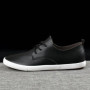 Summer Breathable Men's Shoes British Casual Shoes Board Shoes Round Toe White Style Korean Style Trendy Youth Shoes Sneakers