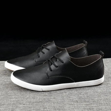 Summer Breathable Men's Shoes British Casual Shoes Board Shoes Round Toe White Style Korean Style Trendy Youth Shoes Sneakers