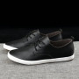 Summer Breathable Men's Shoes British Casual Shoes Board Shoes Round Toe White Style Korean Style Trendy Youth Shoes Sneakers
