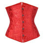 Women Corsets Bustiers Sexy Jacquard Underbust Corset Plastic Bones Korset Basques Shaper Elegant Waist Bustier Top