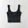 Women Corset Tank Top With Mesh Detail Mesh Panels Fitted Crop Top