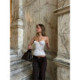 Y2K Sexy Slim Lace Corset Vest Women's New Fashion Slim Fit Sleeveless Tanks Fishbone Waist Lace Up Summer Sexy Sleeveless Camis