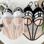 Sexy Ladies Mesh Irregular Corset Multi Colors Unique Contrasting Lines Women Chic Party Daily Blackless Cropped Top Tank Top