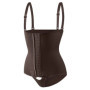 Aishang Women Seamless Shapewear Bodysuit Tummy Control Waist Trainer Front Hook Body Shaper Adjustable Strap Corset