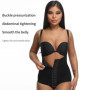 Aishang Women Seamless Shapewear Bodysuit Tummy Control Waist Trainer Front Hook Body Shaper Adjustable Strap Corset