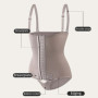 Aishang Women Seamless Shapewear Bodysuit Tummy Control Waist Trainer Front Hook Body Shaper Adjustable Strap Corset