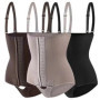 Aishang Women Seamless Shapewear Bodysuit Tummy Control Waist Trainer Front Hook Body Shaper Adjustable Strap Corset