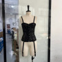 Sexy Lace Strapless Hollow Out Corset Women Bandage Party Wear Off Shoulder Slim Chic Vest Sleeveless Backless High Street Tops