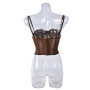 Elegant Hollow Lace Camisole Transparent Slim fit Crop Tops Tanks Sleeveless Lace Corset Ladies